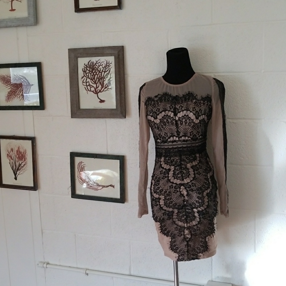 Lace mini dress